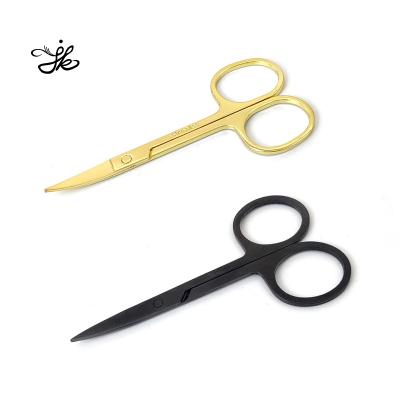 China Wholesale Beauty Care Makeup Tools Custom Logo Eyelash Eyebrow Trimmer Cosmetic Scissors Beauty Scissors for sale