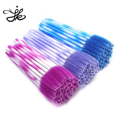 China Eyelash Extension Roller Pink Magic Wand Applicator Colorful Mascara Brush Disposable Eyelash for sale