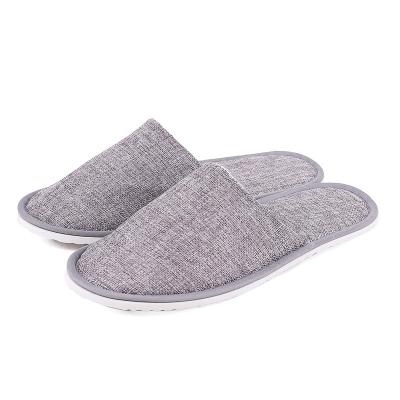 China Hotel Lightweight Disposable Cotton Slippers Home Canvas Canvas Non Slip Breathable Thickened Canvas Slippers for sale