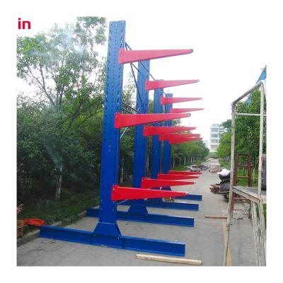 China Widely used for Economic Warehouse Heavy Duty Warehouse Pipe Galvanized Cantilever Racking System Adjustable Shelf for sale