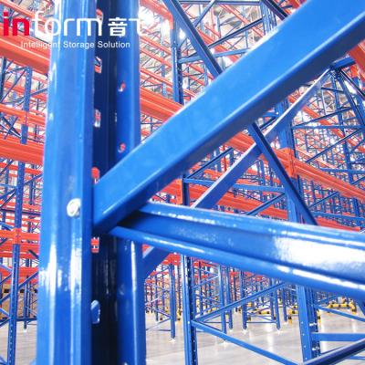 China Corrosion Protection Manufacturers Customize Warehouse Beam Heavy Duty Draw Load Racking Pallet Racking for sale