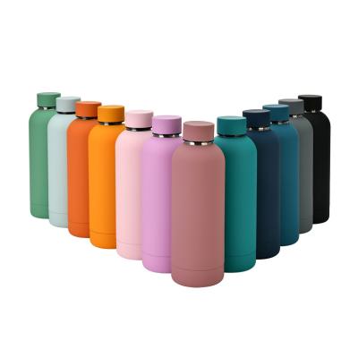 China PORTABLE Promotion Double Wall Vacuum Insulated Bottles Small Mouth 500ml 750ml Stainless Steel Water Bottle for sale