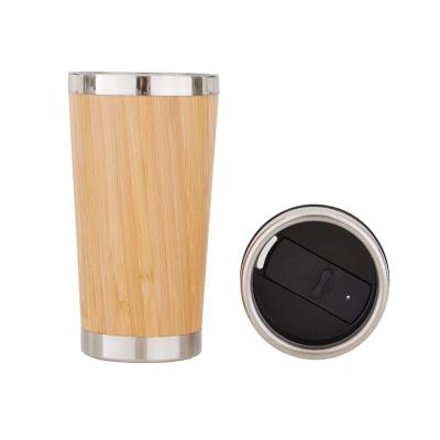 China New Viable Vacuum Reusable Luxury Wooden Tumbler Wooden Coffee Tumbler Travel Mug for sale