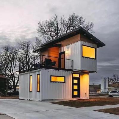 China Free Longest Mid Century Modern Life Span After Sale Light Steel Container Homes Low Cost Prefab Light Steel Structure Cabin Container for sale