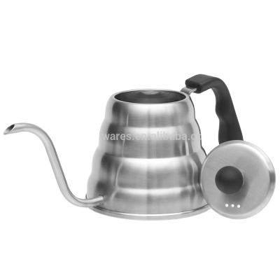 China Amazon Selling Stainless Steel Teapot Stocked Hot Kettle For Coffee Brewing for sale