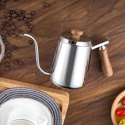 China WITH LID china supplier pour over coffee kettle with wooden lid and handle for sale