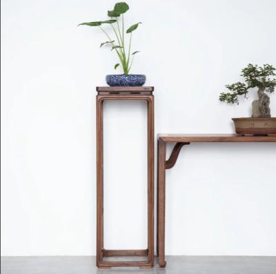 China Chinese American Style Solid Wood Flower Stands, Indoor Floor-to-Floor Orn Potted Modern Minimalist Living Room Bonsai Stands for sale