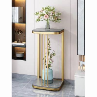 China American Style Living Room Flower Rack Stool Wrought Iron TV Square Large Cabinet Beside Separate Flower Stand Flower Rack for sale