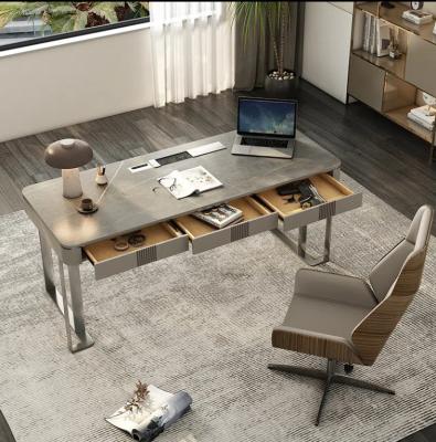 China (Size) 2023 Adjustable Modern Office Workstation Table Designs CEO Boss MDF Executive High Tech Office L Shaped Office Furniture for sale