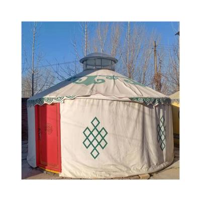 China Newest Hot Selling Waterproof Tents Mongolian Outdoor Waterproof Eco Friendly Bamboo Yurt for sale