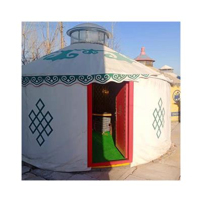 China 2022 Innovative Tent Waterproof Outdoor Mongolian Eco Friendly Glamping Products Yurt Bamboo For Living for sale