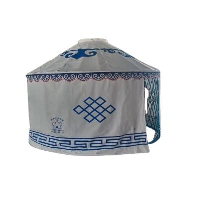 China Decorative Mongolian Bamboo Camouflage / Field Game Yurt Tents for sale