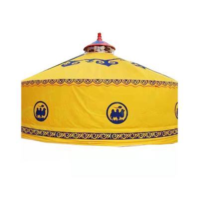 China Super Quality Waterproof Waterproof 4 Layers Decorative Mongolian Steel Wooden Tent Yurt for sale