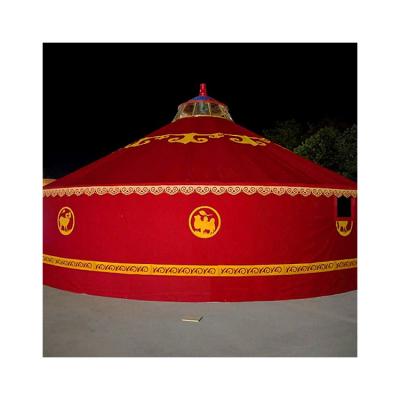 China China Factory Good Quality Tent Heat Retention Waterproof Dome Mongolian Aosong Board Carved Yurt for sale