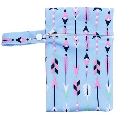 China Water Absorption Waterproof Printing Baby Wet Diaper Patterns Sanitary Bags Storage for sale