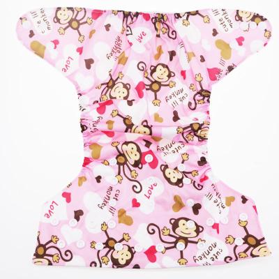 China Printed All In One Cloth Diapers Cloth Diapers Waterproof Pink Reusable For Boys And Girls for sale