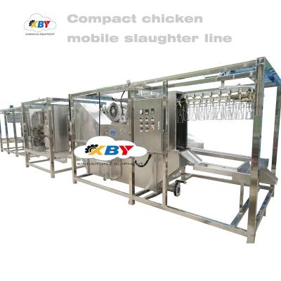 China Customized Convenient Movable Slaughtering Line Slaughterhouse Chicken Slaughterhouse Equipment For Chicken Slaughtering Line Use for sale