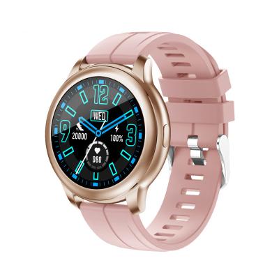 China Luxury Touch Screen Smart Price Silicone Strap Touch Smart Watch For Women for sale