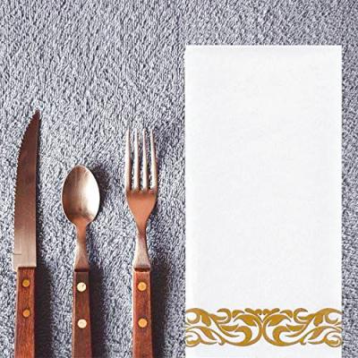 China printed & 2 Ply White High Quality Elegant Dinner Paper Cleanliness Printed Customized Embossed Logo Airlaid Napkin Colorful Paper for sale