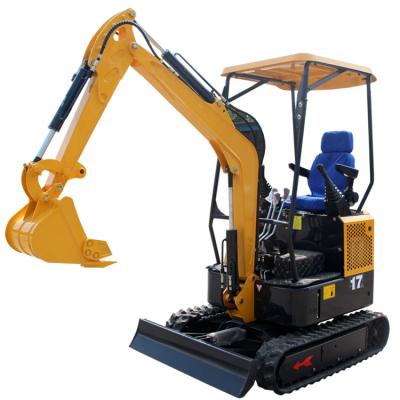 China Building Material Stores 0.7 to 3.5 Ton Shandong China New Mini Digger Crawler Excavator Machine for Sale Yutong YT 17 Machinery for sale