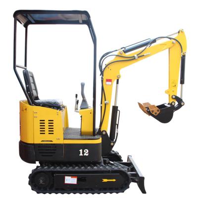 China Construction Material Shops 1 Ton Mini Excavator /bucket Capacity 0.05-0.08m3 Earth Moving Machinery With Bulldozer for sale