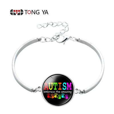 China AUTISM MUM Autistic Kids Gift Jigsaw Bracelet Adjustable Casual/Sporty Autistic Kids Bracelet for sale