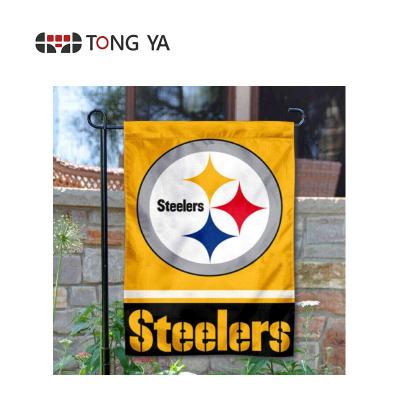 China Pittsburgh Steelers Gold Double Sided Yard Flag 32 Teams FLYING NFL Flag for sale