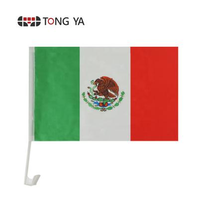 China Excellent Quality Unique Custom Car Window Flags Mexico National Car Flag for sale