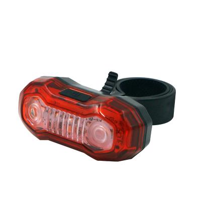 China Waterproof Rear Tail Light Safety Rear Light Portable Bicycle LED Structure KSWING Cycling Warning Recycling Light for sale