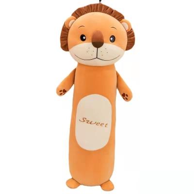 China Big Hot Sleep Pillow Strip Toy Stuffed Cartoon Plush Cylindrical Pillow Selling Pillow for sale