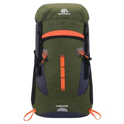 China New Fashion Men's Outdoor Waterproof Backpack 50l Camping Backpack Camping Equipment Hiking Backpack for sale