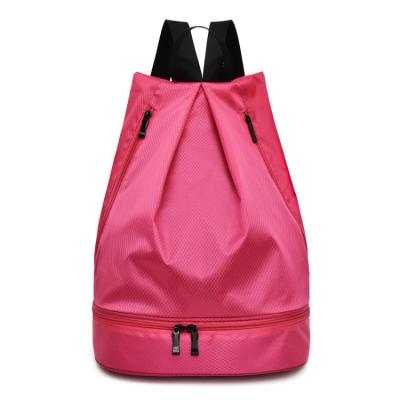 China Best Selling Pink Scione Waterproof Custom Waterpr Logo Woman Sport Bag Waterproof Duffle for sale