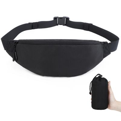 China Water Proof Manufacturer Custom Logo Waist Bag Multifunctional Single Shoulder Black Messenger Bag For Men for sale