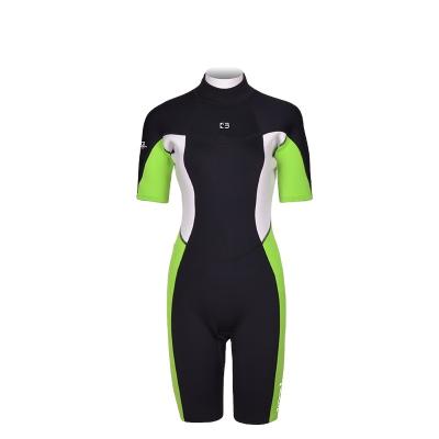 China Bestdive 3mm Yamamoto Neoprene Women Antibacterial Stretch Nylon Short Wetsuit for Air Diving for sale