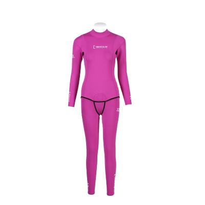 China BESTDIVE Yamamoto Neoprene Ladies Hoodless Long Sleeve 2mm Antibacterial Super-stretch Nylon Freediving Wetsuits for sale