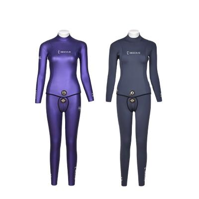 China BESTDIVE Yamamoto Neoprene 3mm Hoodless Reversible Antibacterial Females Two Piece Wetsuit For Freediving for sale