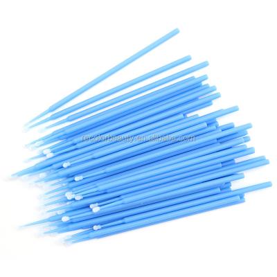 China Disposable Eyelash Microbrush Cotton Swab Microbrush Eyelash Extension Lash Removing Swab Individual Micro Brush For Eyelash Extension Tools for sale