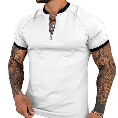 China Soft Feel White Blank Crewneck Anti-Wrinkle Feel Sublimation Crewneck Short Sleeve Polyester USA Size Mens Crew T-Shirts For Heat Press Printing for sale