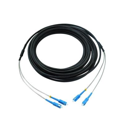 China Easy Assembly SC FC LC/UPC 2/4/8Core Singlemode CPRI Patch Cord Tactical Armored Fiber Optic Cable for sale