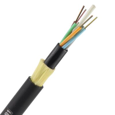 China Outdoor Overhead Outdoor 6 /12/24/36/48/96/144 Core ADSS G652D Manufacturers Price Aerial Single Mode optic fiber cable for sale