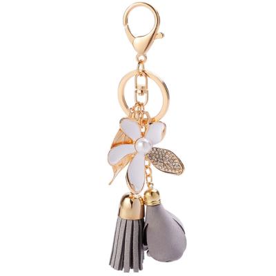 China Fashion New Party Gift Flower Clover Exquisite Key Chain Pendant Bag Ornaments Key Pendant Key Chain for sale