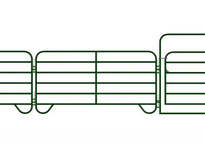 China paardpanelen 1.8m x 3.05m /6ft x 10ft de panelen OD 1,5 van de paardyard“ buizenstelsel Amerikaanse norm Te koop