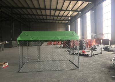 中国 6ft x 13ft x 7.5ft一時的な犬の犬小屋の塀、中国製チェーン網DIY犬の犬小屋、OD 32のmm犬の犬小屋 販売のため