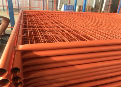 Cina Temporary Construction Fencing Panels OD 32mm wall thick 1.8mm Max Construction Fence 50mm*150mm in vendita