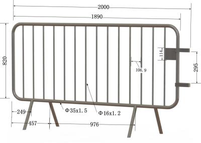 China concert crowd control barrier Te koop