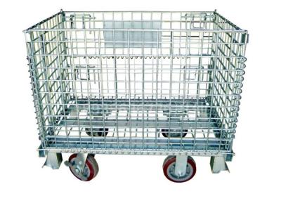 China Warehouse Storage Collapsible Hanging- type Wire Mesh Container zu verkaufen