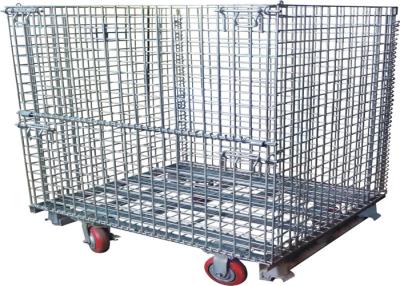 China Steel Foldable Wire Pallet; Wire Container; Wire cage; Warehouse cage zu verkaufen