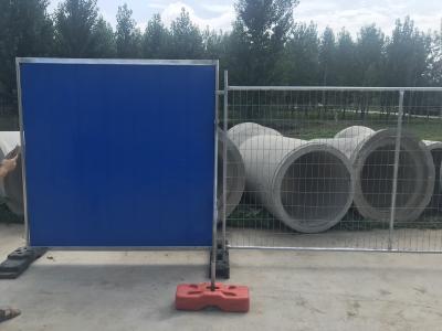 China Color Bond Steel Temporary Hoarding Available Customized Size zu verkaufen