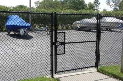 China Commercial chain link fence gates Residential chain link fence swing gate zu verkaufen