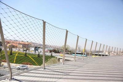 China stainless steel suspension bridge railing mesh en venta